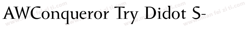 AWConqueror Try Didot S字体转换